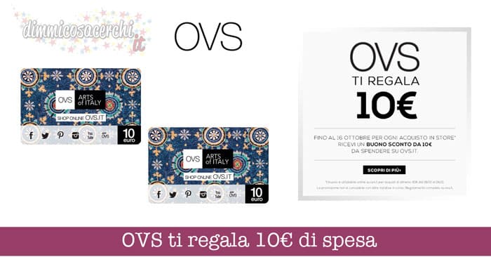 Buono sconto OVS 10€: ecco come riceverlo