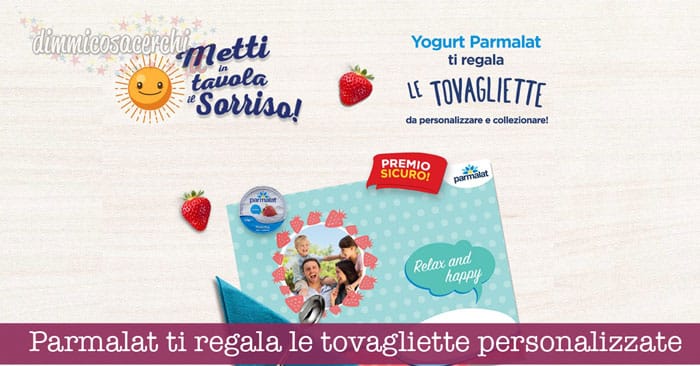 Parmalat ti regala le tovagliette personalizzate