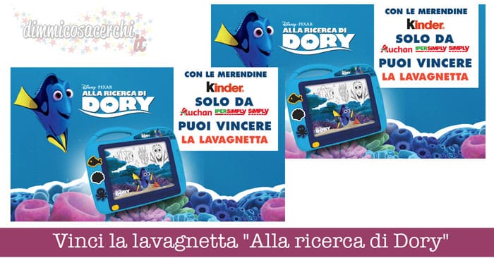 Vinci la lavagnetta "Alla ricerca di Dory"