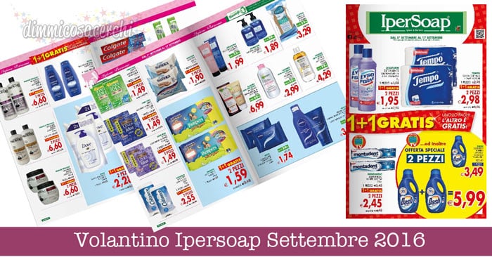 Volantino Ipersoap Settembre 2016