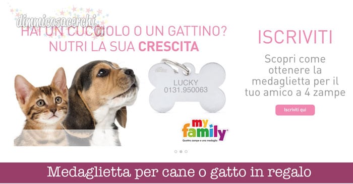 Medaglietta per cane o gatto in regalo