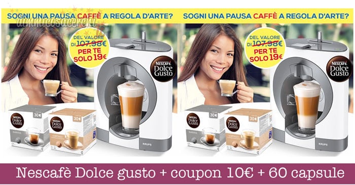 Offerta Casa Henkel: Nescafè Dolce gusto + coupon 10€ + 60 capsule