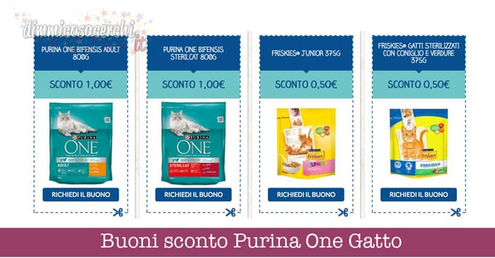 buoni sconto purina one