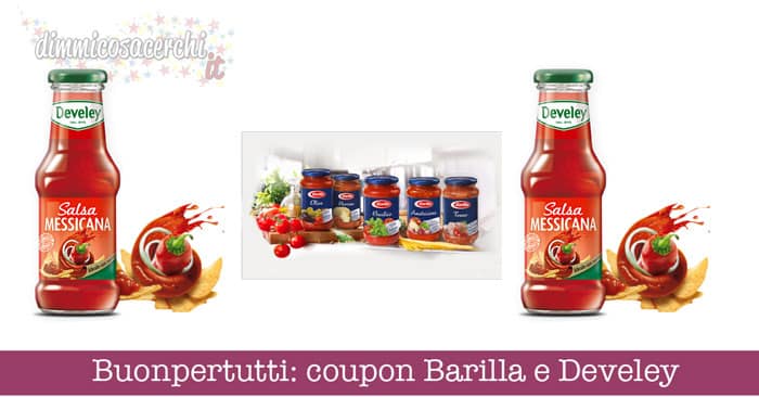 Buonpertutti: coupon Barilla e Develey