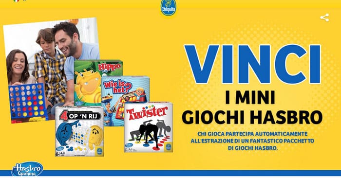 Concorso Chiquita: vinci giochi Hasbro