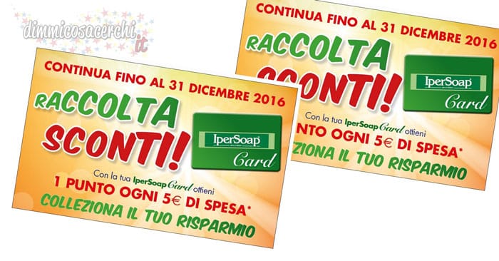 Raccolta sconti Ipersoap