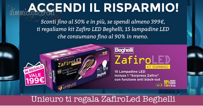 Unieuro ti regala ZafiroLed Beghelli