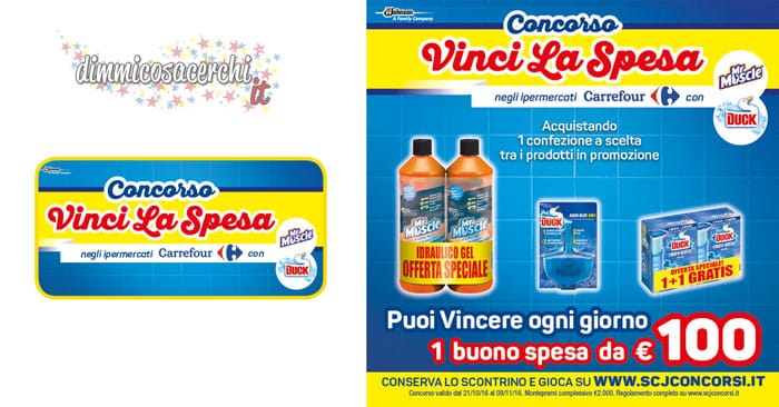 concorso vinci la spesa