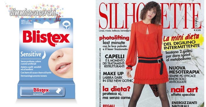 Rivista Silhouette con Blistex allegato