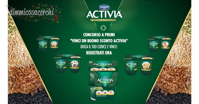 Vinci buoni sconto Activia