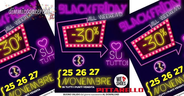 black friday pittarello