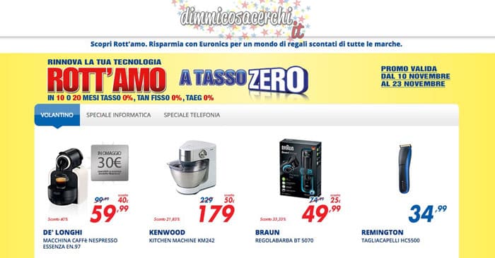 euronics rottamazione tasso zero