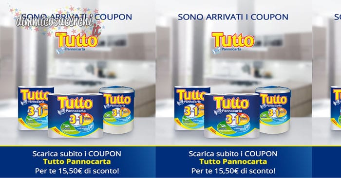 coupon tutto pannocarta