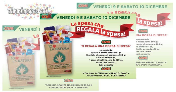 Crai ti regala la spesa