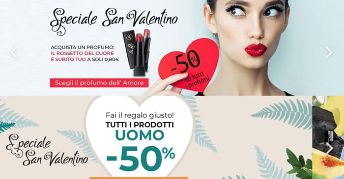 Bottega Verde per San Valentino: offerta speciale