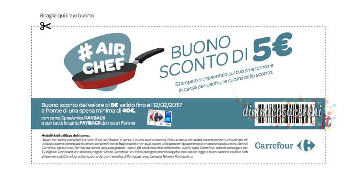 Buono sconto Carrefour da 5€