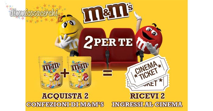 M&M’s ti regala buoni cinema digitali