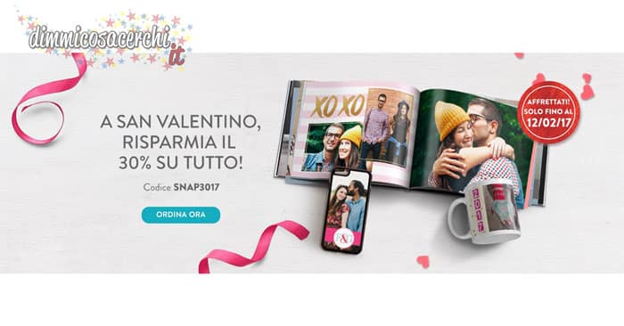 Snapfish offerta san valentino