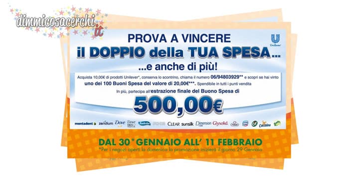 Concorso Unilever e Ipersoap: vinci il doppio della spesa!