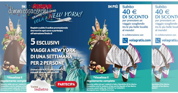 Concorso Maina: vinci 5 viaggi a New york