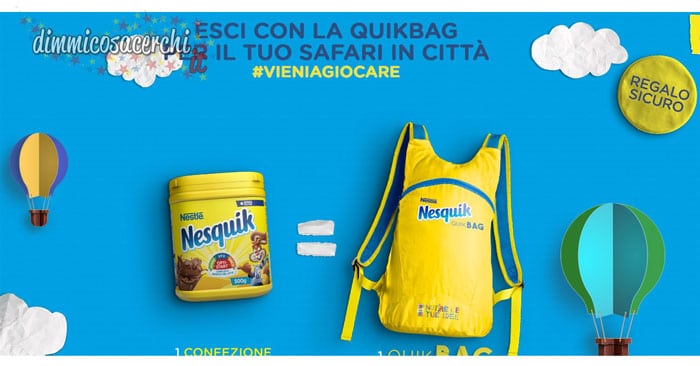 Nesquik regala la Quikbag