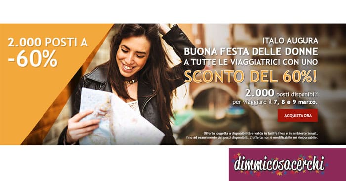 Offerta Italo Treno per la festa della donna
