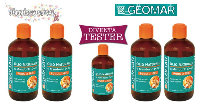 Olio naturale di mandorle dolci Geomar diventa tester