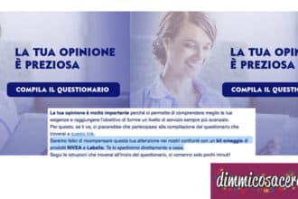 Sondaggio Nivea con omaggio