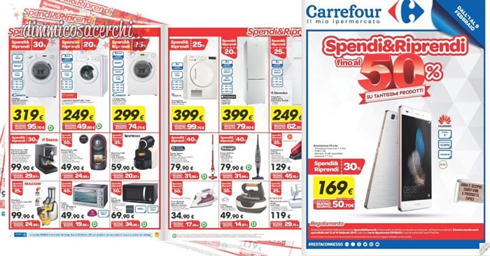 Volantino Carrefour: spendi e riprendi su tanti prodotti