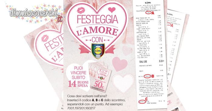 Festeggia l'amore con LIDL e vinci buoni spesa e viaggi