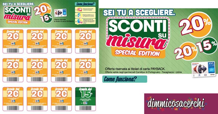 sconti su misura carrefour