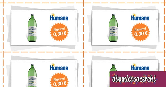 Buono sconto Acqua Amorosa Humana - DimmiCosaCerchi