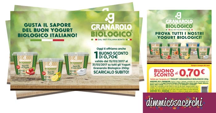 Buono sconto Granarolo biologico