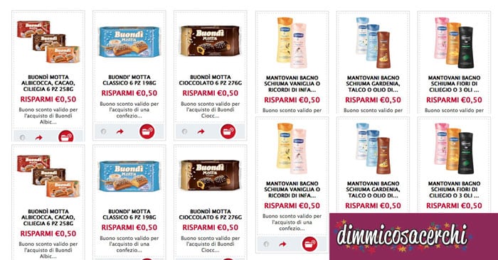 Buonpertutti: risparmia con i nuovi coupon Mantovani e Buondì Motta