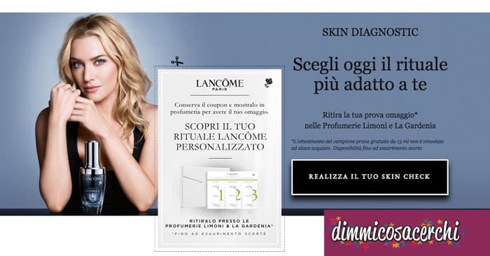 Campione omaggio Lancome Skin Diagnostic