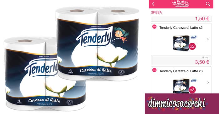 Coupon Tenderly carezza di latte