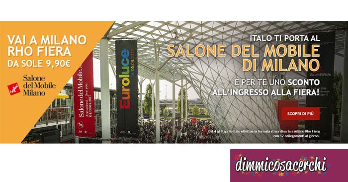 Sconto Salone del Mobile con Italo Treno