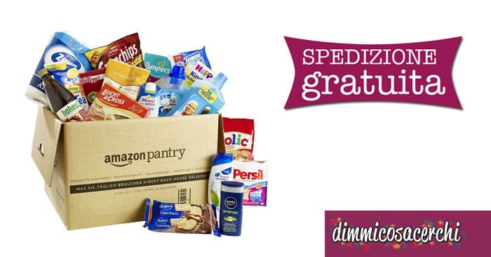 Amazon Pantry: spedizione gratis con il codice sconto