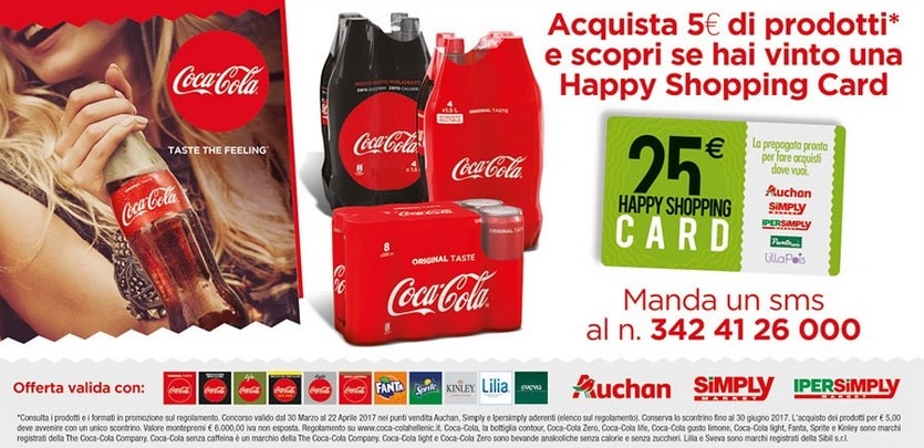 Compra e vinci una gift card con Coca‑Cola