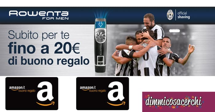 Buoni Amazon in regalo con Rowenta