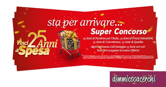 Concorso LIDL: vinci 25 anni di spesa