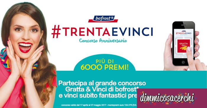 Concorso anniversario Bofrost: vinci 6.000 premi!