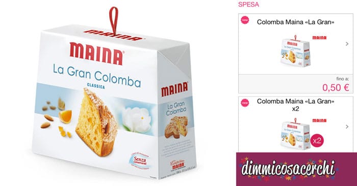 Coupon colomba Maina