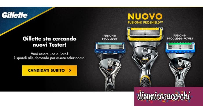 Diventa tester Gillette Fusion 5