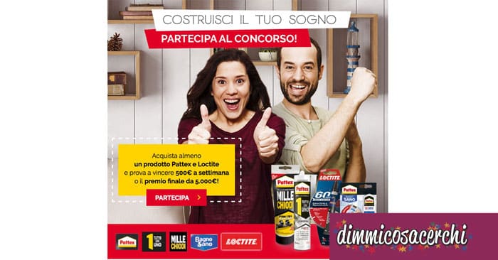 Vinci 5.000€ di shopping con Pattex e Loctite