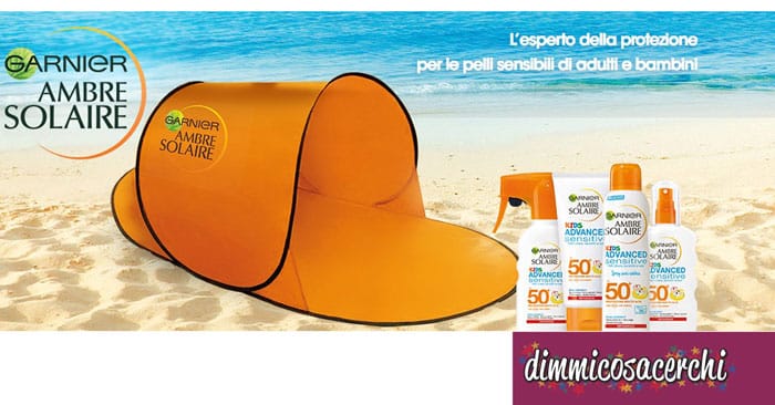 Ambre Solaire ti regala la tenda da spiaggia!