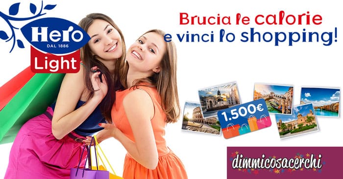 Brucia le calorie e vinci lo shopping con Hero Italia