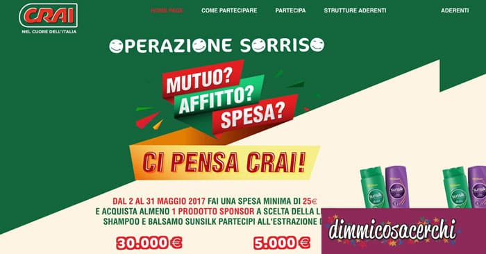 Concorso Crai operazione sorriso