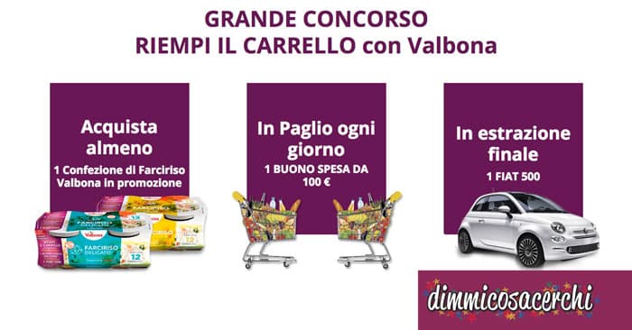 Concorso Valbona: riempi il carrello