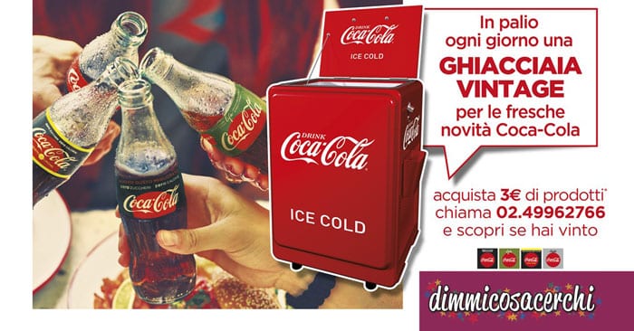 Vinci una ghiacciaia vintage con Coca‑Cola